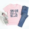 The Juniper Shop Spill The Tea Sis Boat Youth Short Sleeve Tee - 3 of 4