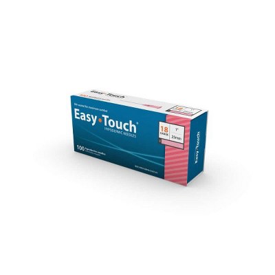 Easytouch Hypo Needle 18G X 1", 100 Count