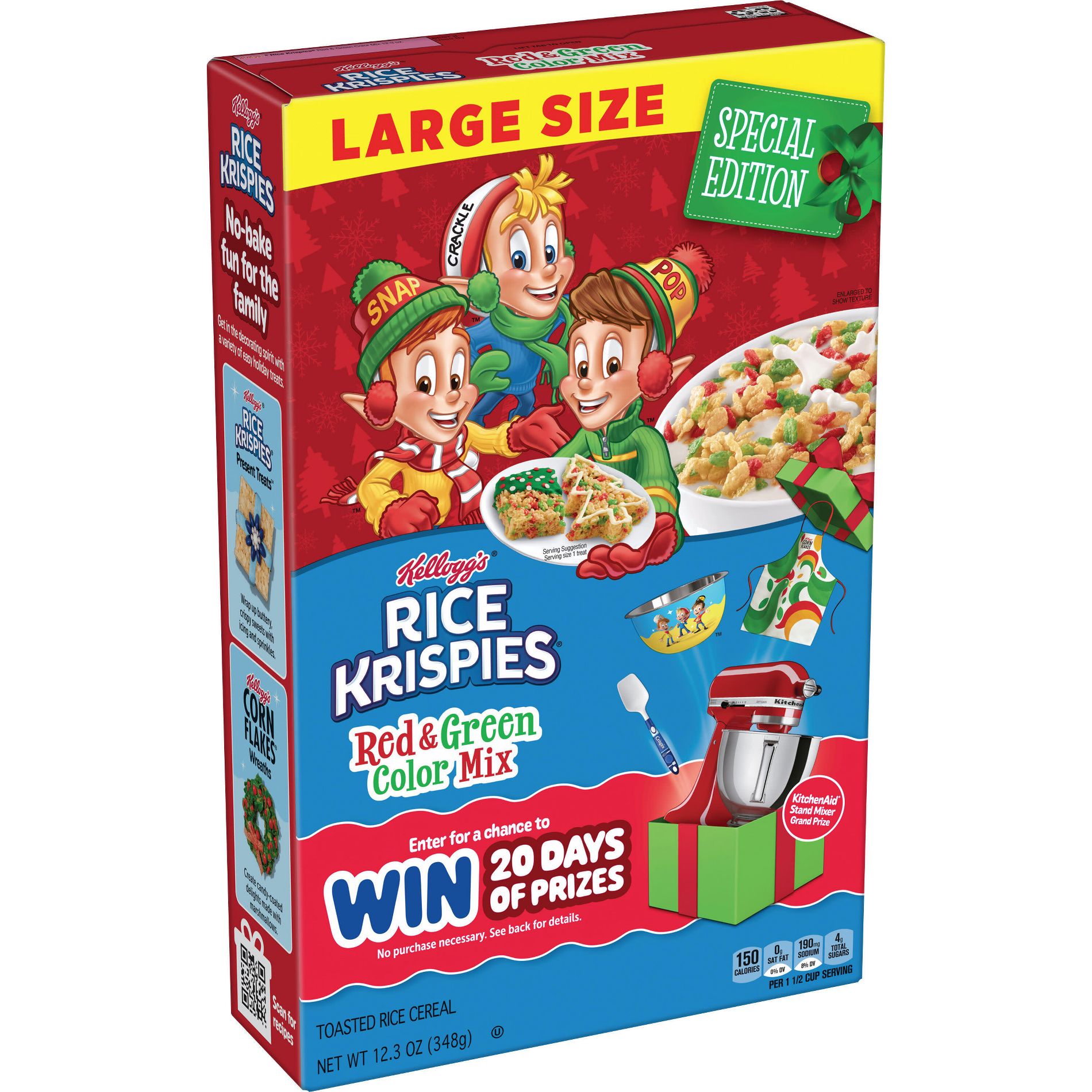 Kellogg's Rice Krispies Holiday Colors Breakfast Cereal - 12.3oz