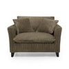 Tufted Corduroy Lazy Sofa Chair with Armrests, Comfortable Single-Person Accent Chair for Living Room & Bedroom-- Frevyn - 4 of 4