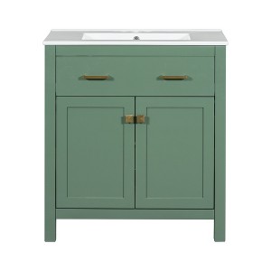 Elevate Your Bathroom: Stylish & Functional Vanity with Sink for Modern Living - 1 of 4