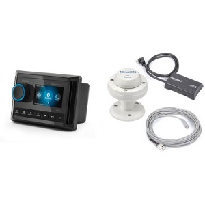 Clarion CMM-30 Marine Source Unit with Color LCD Display with XM SXV300m1 Satellite Radio Tuner with RV/Marine Antenna - 1 of 4
