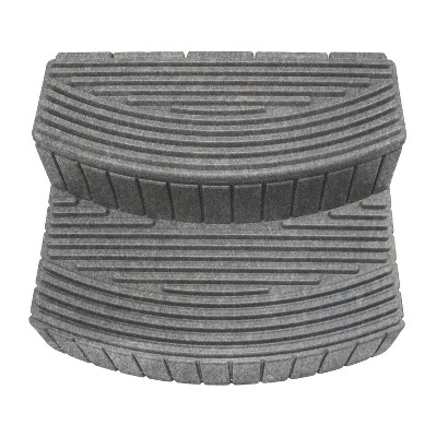 Granite Gray Plastic Storage Step with Hinged Lid