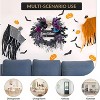 Acekool 22" Halloween Wreath with Mini Lights, Blue Purple Black Rose Decor for Front Door, Indoor Outdoor - 4 of 4