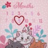 NoJo Disney Aristocats Pink Picture Purr-fect Super Soft Photo Op Milestone Baby Blanket - 4 of 4