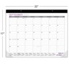 Global Printed Products Professional Desk Calendar 2024-2025 - 22"x17" (Black) - 3 of 4