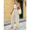 Women's Yoga Joggers Pants Loose Workout Sweatpants Comfy Lounge Pants with Pockets - 2 of 4