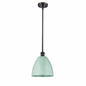 Plymouth Dome - 1 Light Stem Hung Pendant In Industrial Style-10.88 Inches Tall and 9 Inches Wide - 1 of 1