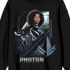 The Marvels Photon Adult Black Crew Neck Sweatshirt - 2 of 3