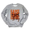 Simply Sage Market Coquette Basketball Bow Game Day Stacked Sweatshirt - 2 of 4