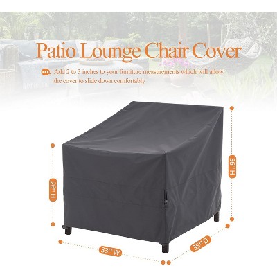 Waterproof Outdoor Patio Chair Covers - Gray - 2Packs - Dancing Garden Collection