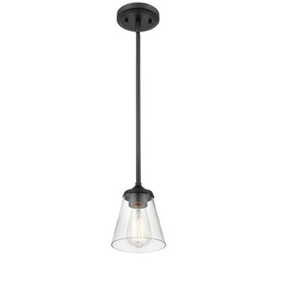 Matte Black Glass Mini Globe Pendant Light