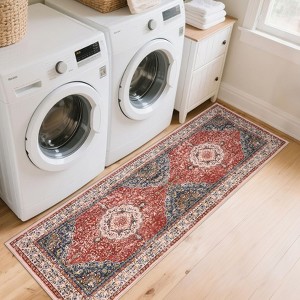 Boho Rugs for Living Room,Short Pile Area Carpets Washable Large Rugs for Bedroom Modern Vintage Classic Lounge Rug - 1 of 4