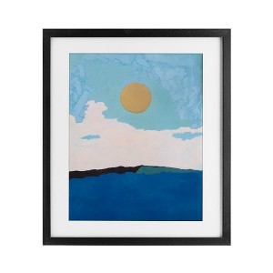 Stupell Industries Simple Blue Sky View Framed Print Under Glass - 1 of 4
