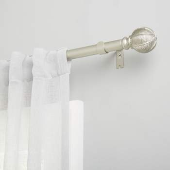 Exclusive Home Acanthus 1" Curtain Rod and Finial Set