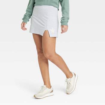 Women's Graphic Tennis Mini Skirt - Gray