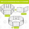 BestMassage Dog Playpen 24/32/40 Inch Heavy Duty Playpen Pen Dog Fence Dog Kennel with Doors Indoor Outdoor Pet Exercise Pen Puppy Playpen - 3 of 4