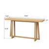 FURNIinspire Console Tables Stylish Rectangular Entryway Table, Living Room Sofa Table Narrow Console Table for Entryway, Brown, 15.04"*59.84"*31.5" - 3 of 4