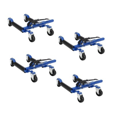 Car Wheel Dolly Jack Set, 1500LBS Capacity Mechanical Wheel Dolly with Steel Twin Rollers, Heavy Duty Rollers with Foot Pedal
