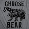 Womens Funny T Shirts Choose The Bear Sarcastic Graphic Novelty Joke Tee for Ladies - Crazy Dog Women's T Shirt for Animal Lovers - 2 of 4