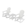 WestinTrends 3-Piece Outdoor Patio Adirondack Rocking Chair with Side Table Set - 3 of 3