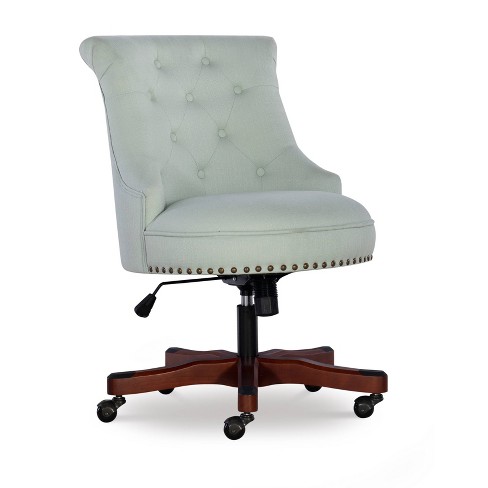 Sinclair Mint Green Office Chair, Green Upholstered Office Chair
