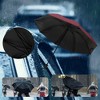 Unique Bargains Manual Open Close Umbrella Retractable for Rain Wind - 3 of 4