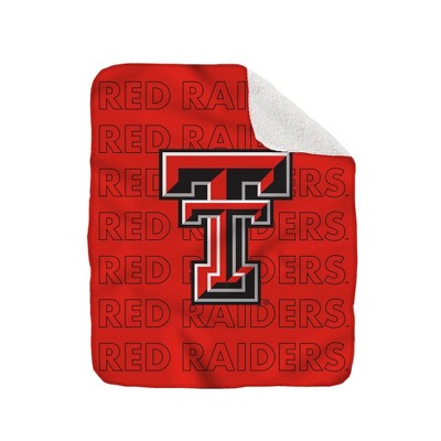 NCAA Texas Tech Red Raiders Collegiate Echo Wordmark Plush Throw Blanket