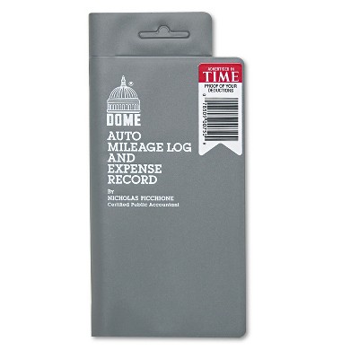 Dome Auto Mileage Log/Expense Record 3 1/2 x 6 1/2 140-Page Book 750