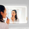 VEVOR LED Bathroom Mirror, 36" x 60" LED Bathroom Vanity Mirror, Stepless 3 Colors Temperature Dimmable Bathroom Mirror, Wall Mounted, White - 2 of 4