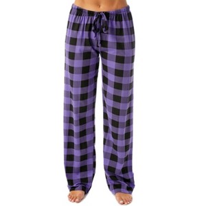 Just Love Womens Buffalo Plaid Knit Jersey Pajama Pants Buffalo Check - 1 of 1