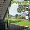 Okak 160/200/260 Gallon All-Weather Patio Storage Box, Resin Deck Boxes with Side Handles and Lockable Lid for Garden Tools, Patio Furniture - 3 of 4