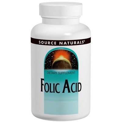 Folic Acid 800 mcg by Source Naturals, Inc.  -  1000 Tablet