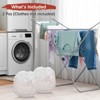 Unique Bargains Large Mesh Durable Washable Laundry Bags 2 Pcs White - 4 of 4