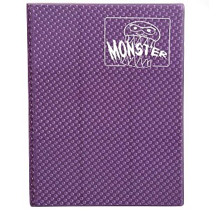 Monster Binder - 9 Pocket Trading Card Album - Holofoil Purple (Anti-Theft Pockets Hold 360+ Cards) - 1 of 1