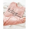 Women Plus Size Sweatshirts with Positive Words Crew Nek Long Sleeve Tops with Healing Words Pullover Sweat Shirts Therapeutic Slogan Shirts - 2 of 2