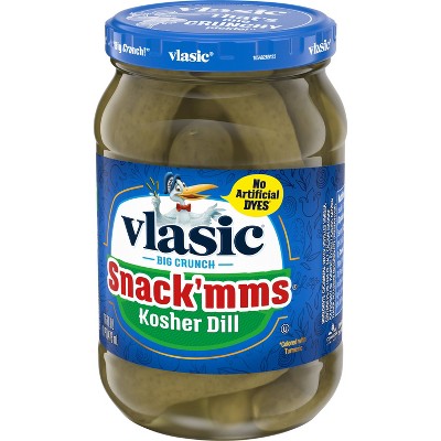 Vlasic Snack'mms Kosher Dill Pickles - 16 Fl Oz : Target