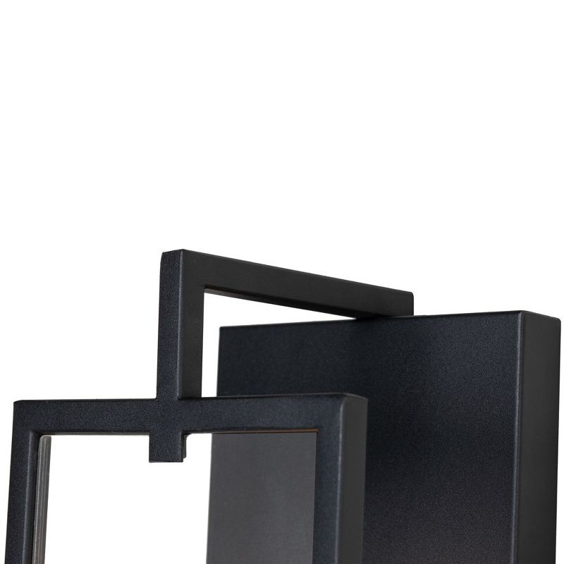 C Cattleya 1-Light Incandescent Rectangle Indoor Wall Sconce with Matte Black Finish, 3 of 7