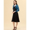 INSPIRE CHIC Women's Elegant Sheer Floral Lace Crop Bolero Shrug - 2 of 4