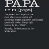 Rerun Island Men's Papa Noun Description Short Sleeve Graphic Cotton T-Shirt - 2 of 3