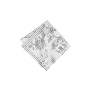 C&F Home Miriam Slate Reversible Gray Damask Napkin Set of 6 - 1 of 4