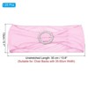 Unique Bargains Polyester Wedding Decoration Stretch Chair Sashes Bows 25 Pcs - 2 of 4