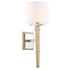 Crystorama Lighting Clifton 1 - Light Sconce in  Aged Brass - 2 of 3