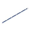 Bella Silver Sterling Silver, 3.5mm Round CZ Tennis Bracelet - Sapphire Spinel - Blue - 2 of 3