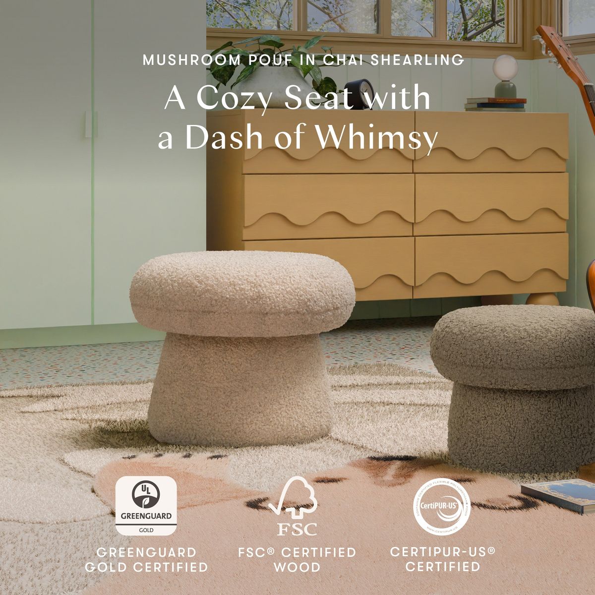 Babyletto Mushroom Pouf - thumbnail 8