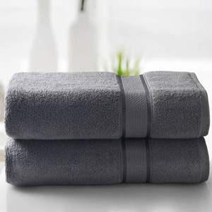 Angel Sar Zero Twist Cotton Bath Sheet, 600 GSM Plush Bath Towel 34x65 Inch, Luxury Bath Sheet Set - 1 of 4