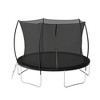 Jump Into Fun 12FT Trampoline Outdoor With Safety Net, Ladder, Double door design,Double sided color mat,Curved fence pole  For Kids And Adults - 3 of 4