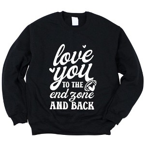 Simply Sage Market Women's Graphic Sweatshirt To The End Zone And Back - 1 of 4