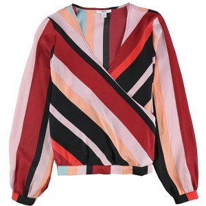 bar III Womens Striped Pullover Blouse - 1 of 2