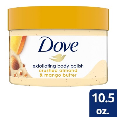 Dove Beauty Crushed Almond & Mango Butter Exfoliating Body Polish Scrub - 10.5  fl oz